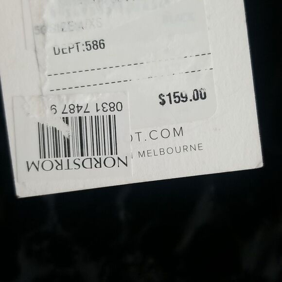 NWT Bardot Burnout Velvet Mini Dress - Picture 5 of 8